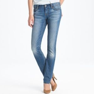 J. CREW Light Stretch Matchstick Straight Jeans 27